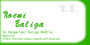 noemi baliga business card